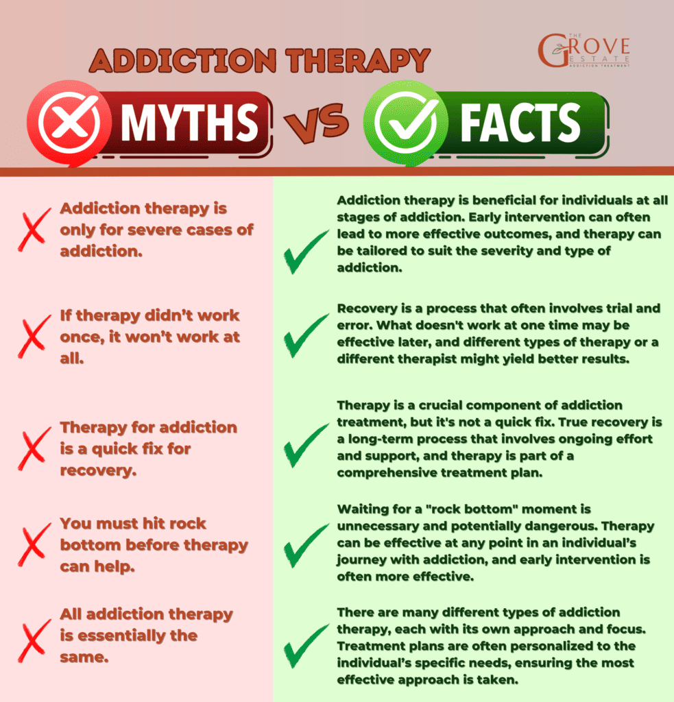 Addiction Therapy Myths and facts (.pdf info graphic)