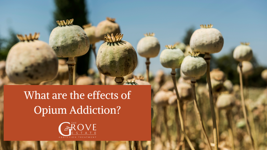 What are the symptoms of Opium Addiction?