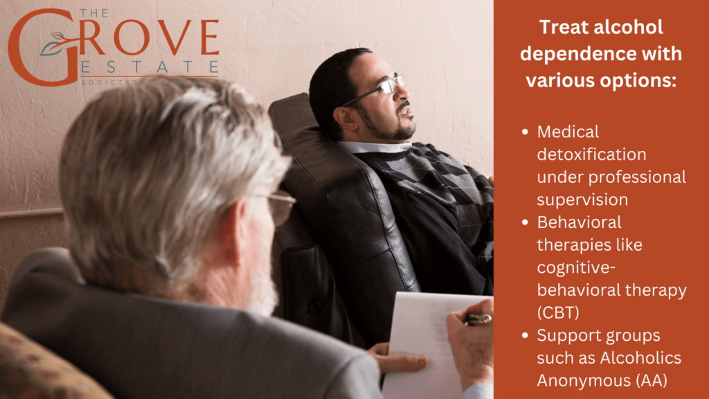 Treat alcohol dependence with various options