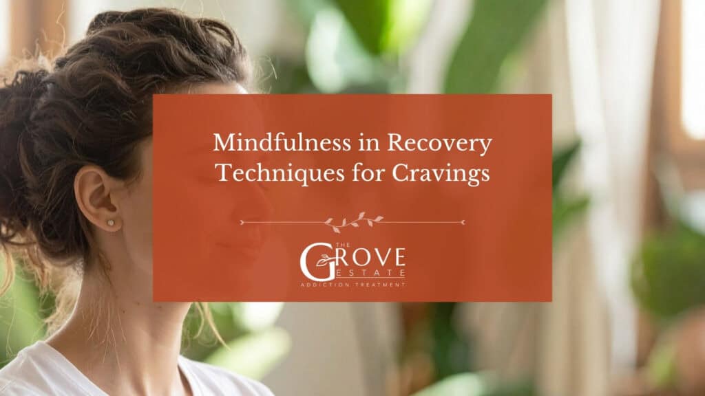 Mindfulness in recovery, techniques for cravings, The Grove Estate