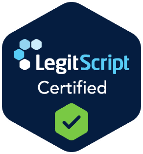 LegitScript Certified seal for grovetreatment.com